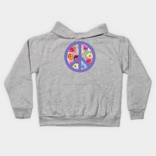 Flower Peace Sign Kids Hoodie